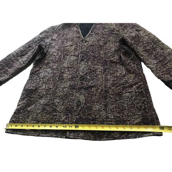 Handmade Reversible Quilted Block Print Jacket Women’s Medium Large M L Black - Picture 15 of 16